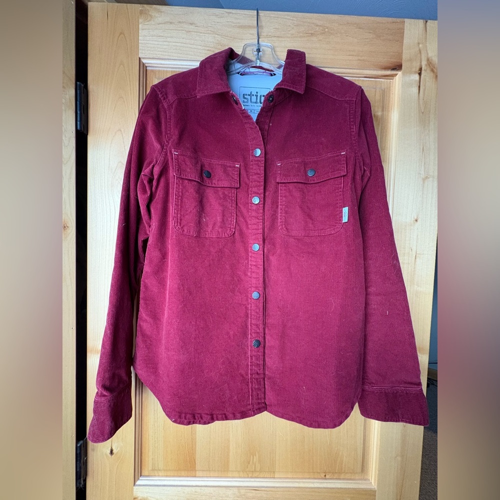 Stio Saratoga Women's Red cord shirt